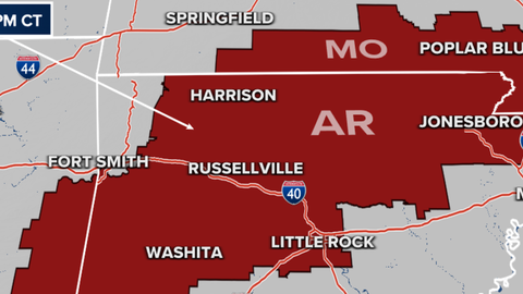 Tornado Watch issued as severe thunderstorms expected across lower Mississippi, Tennessee valleys