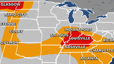 Large area of northern, eastern US faces severe weather, flash flooding threats through weekend