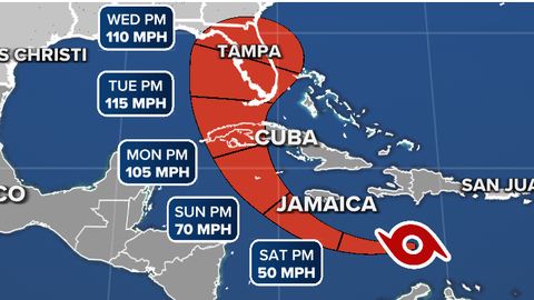 Tropical Storm Ian expected to threaten Florida as a major hurricane next week