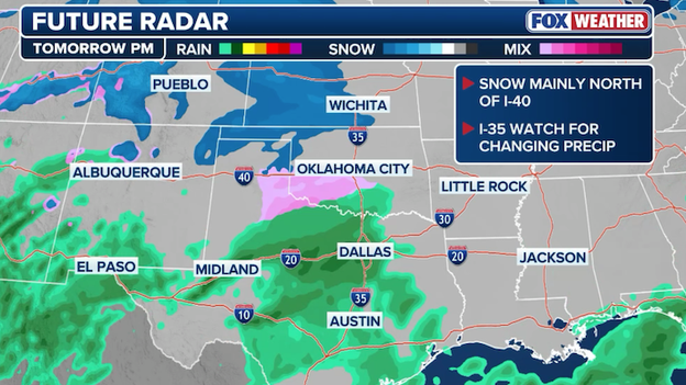 Storm timing: snow and freezing rain start tomorrow afternoon