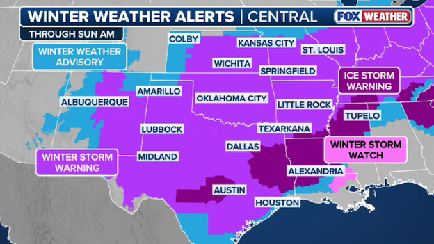 Ice Storm Warning issued for Austin, Texas as ice threat increases