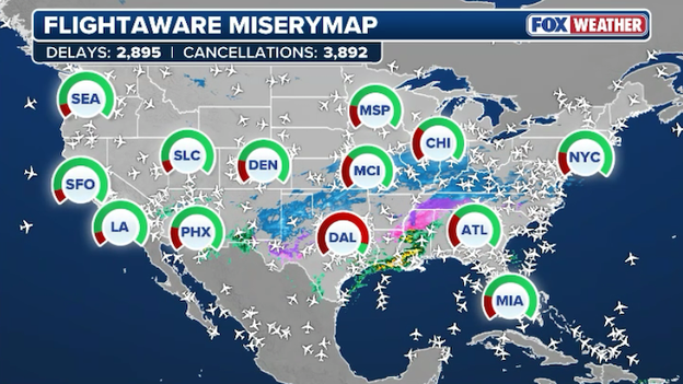 MiseryMap shows major travel headaches across America