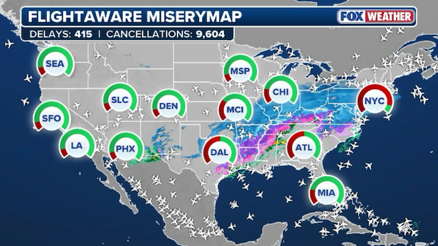 Massive winter storm disrupts 26,000+ U.S. flights across 4 days