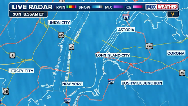 Heavy snow hammering New York City right now