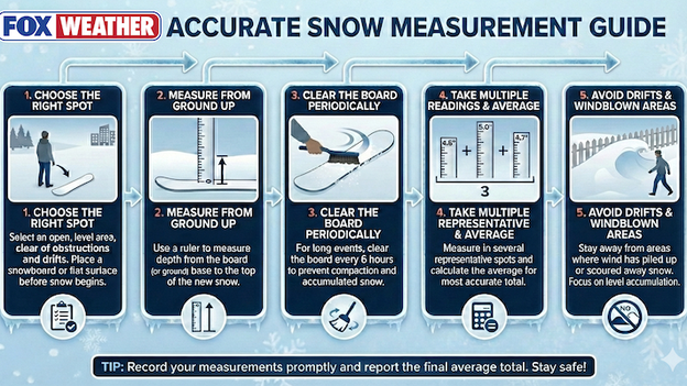 How to accurately measure snow in your area
