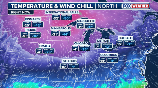 Dangerously cold air blasting the Midwest this morning