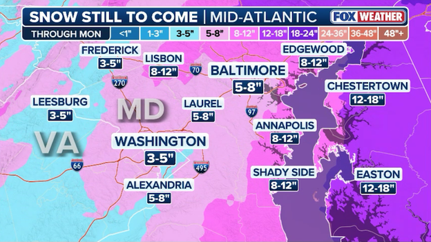 D.C. and Baltimore dodge the 'monster': why the worst of the blizzard is bypassing the Beltway