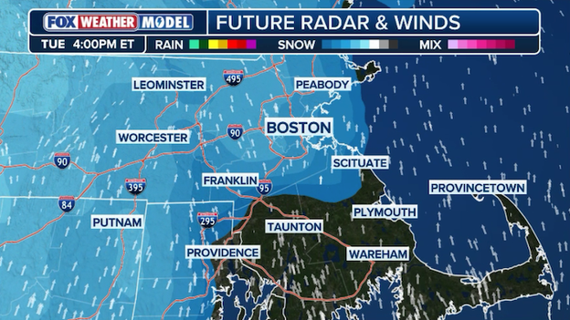 Fast-moving snow to whiten Boston roads just in time for evening commute