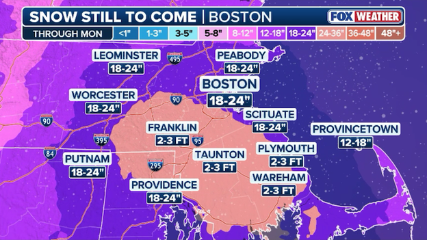 Wicked big storm! Boston braces for 2 feet of snow and 60 mph gusts