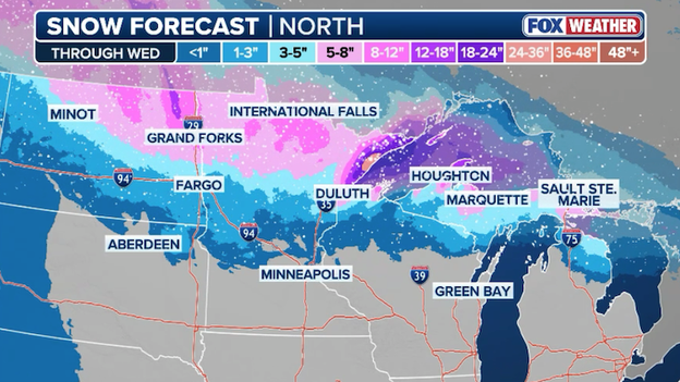 Wildfires threaten the Plains while the Upper Midwest braces for a blizzard