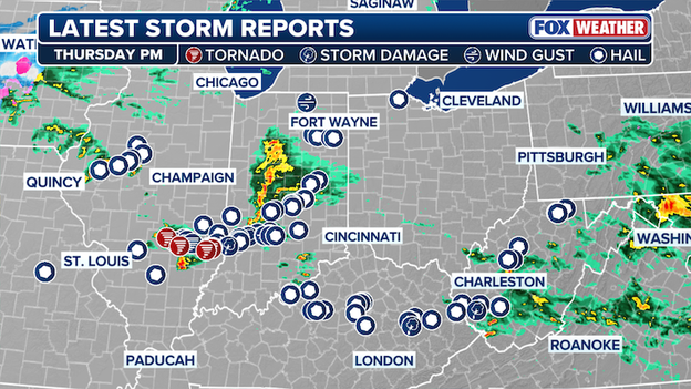 Latest Storm Reports: Severe weather erupts in the Midwest