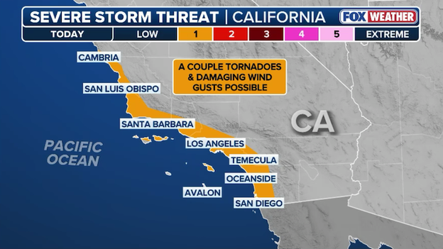 Analysis: Rare winter tornado threat targets Southern California