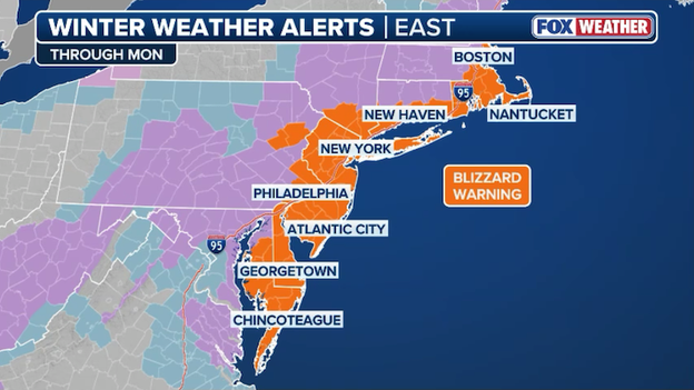 Nearly 35 million Americans under Blizzard Warnings this morning