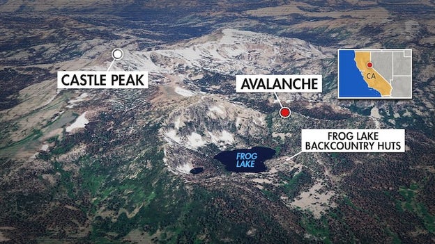 Crews resume recovery efforts for missing skier at Castle Peak