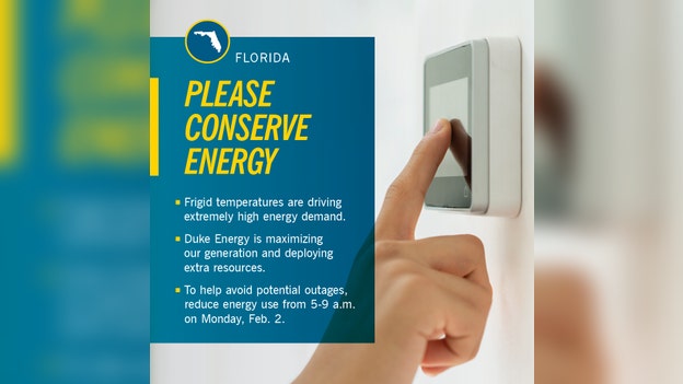 Duke Energy asks all customers to voluntarily reduce their energy use during upcoming peak window