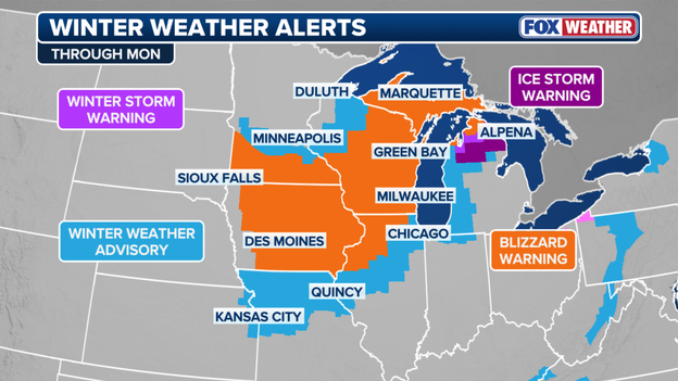Life-threatening Blizzard Warnings blanket Upper Midwest