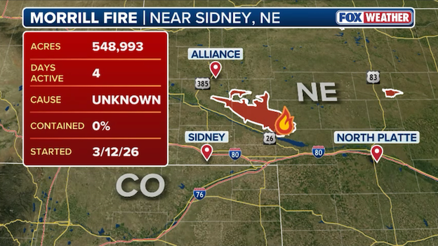 Nebraska’s largest wildfire in history continues to rage as winds fuel new growth
