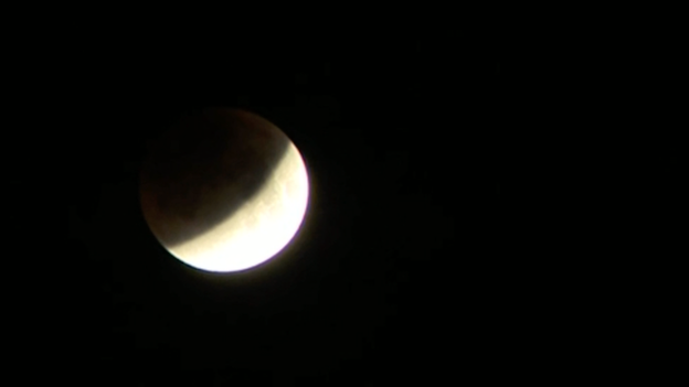 Inching closer to totality as Moon passes in Earth's shadow