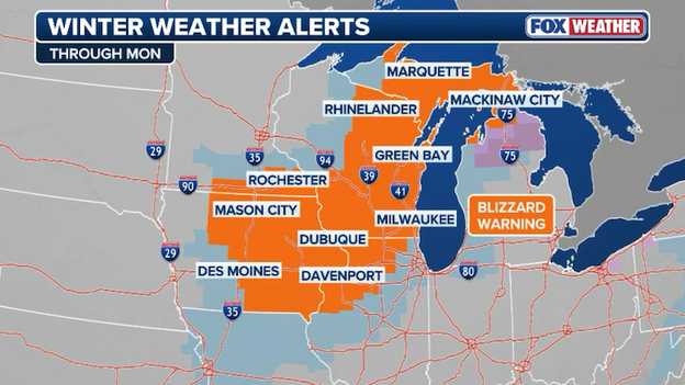 Milwaukee under first Blizzard Warning in 15 years as whiteout conditions paralyze the city