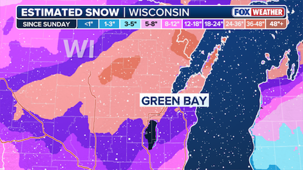 Green Bay, Wisconsin sees biggest snowfall in over a century