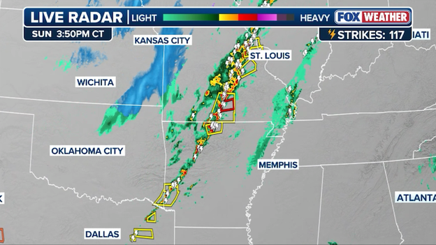 Millions on high alert as a violent squall line targets the nation's midsection