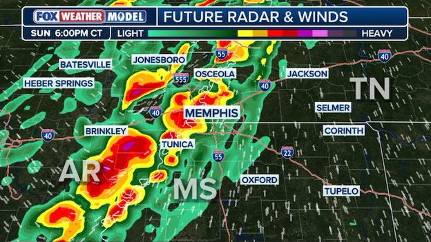 Memphis on high alert for destructive winds and tornadoes during the dinner hour