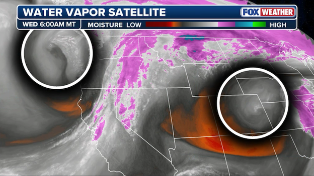 Tracking the two disturbances that will trigger severe weather this week