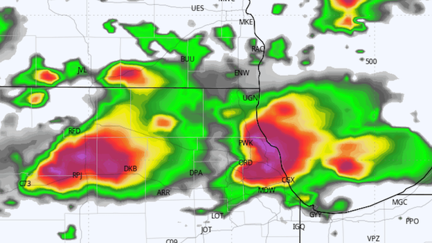 Hail and damaging winds take aim on the Windy City