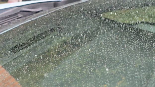 Sleet spotted across north Georgia as temperatures begin to plummet