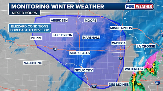 Blizzard conditions developing now across the High Plains and Midwest