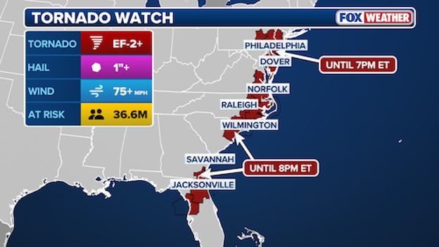 Tornado Watch dropped for Washington, D.C. area