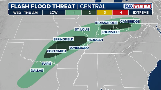 Intense storms trigger flash flood concerns across 10 states