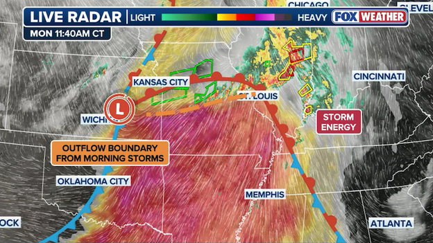 Forecasters watch for boundaries that could "trigger" or "tame" afternoon storms