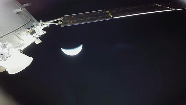 Approaching the 11:35 a.m. alarm for the Artemis II astronauts