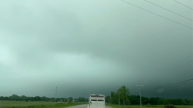 Meteorologist Haley Meier tracks explosive supercell near Ada in the FOX Weather BEAST