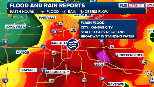 Flash Flood Warning issued for Kansas City