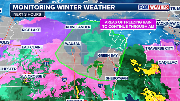 Icy glaze targets Wausau and Green Bay as winter weather lingers