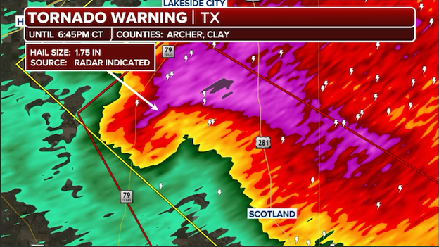 Texas storm likely producing tornado right now in North Texas