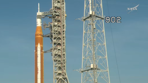 Slow-fill fueling begins as SLS rocket chills down for launch