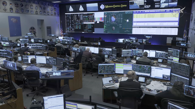 Confirming "Acquisition of Signal" (AOS) as the communication blackout ends