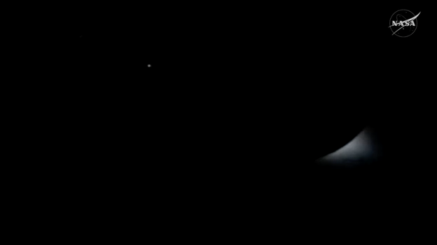 Crew gets rare glimpse into solar eclipse in space