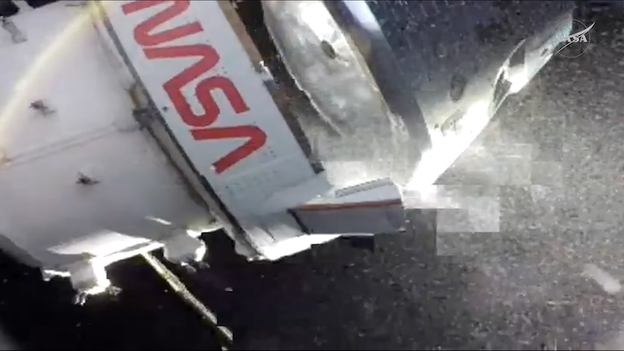 Integrity prepares for the "Raise Burn" after successful module separation