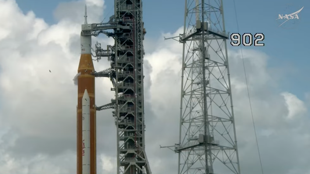 Clouds shroud Artemis II rocket as NASA monitors launch day visibility