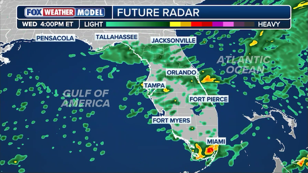Persistent storms to inundate Florida peninsula through Wednesday