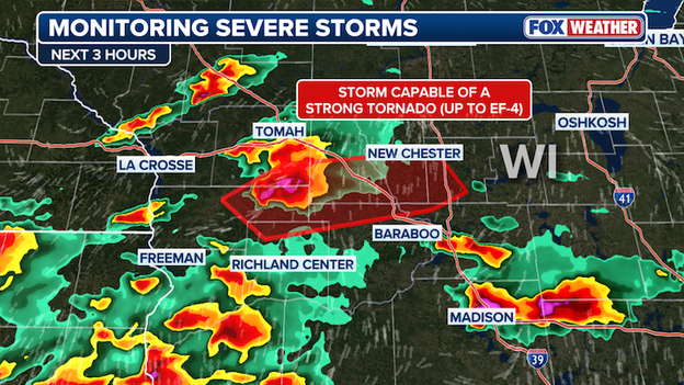 Dangerous supercell in Wisconsin could produce EF-3 to EF-4 tornado