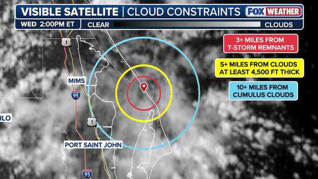 NASA monitors afternoon clouds over Artemis II launch pad