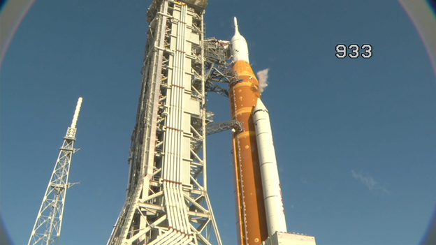 The half-hour mark: SLS rocket and Orion crew prepared for historic departure
