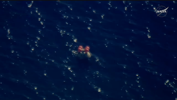 "Four Green" crew reported after splashdown