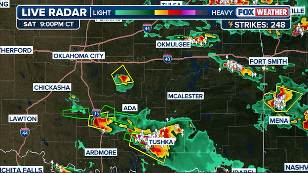 Oklahoma tornado threat fades as wind and hail risks rise