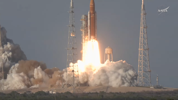 LIFTOFF! Artemis II streaks into the sky on historic mission to the moon
